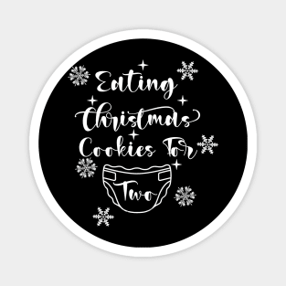 eating christmas cookies for two Magnet